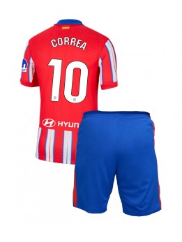 Atletico Madrid Angel Correa #10 Dječji Domaci Dres kompleti 2024-25 Kratak Rukavima (+ kratke hlače)